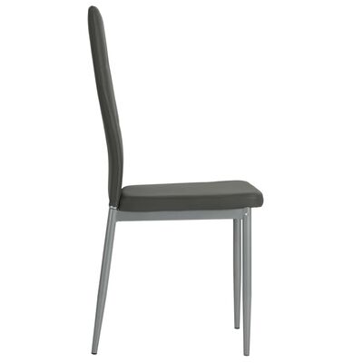 vidaXL spisebordsstole 6 stk. kunstlæder grå