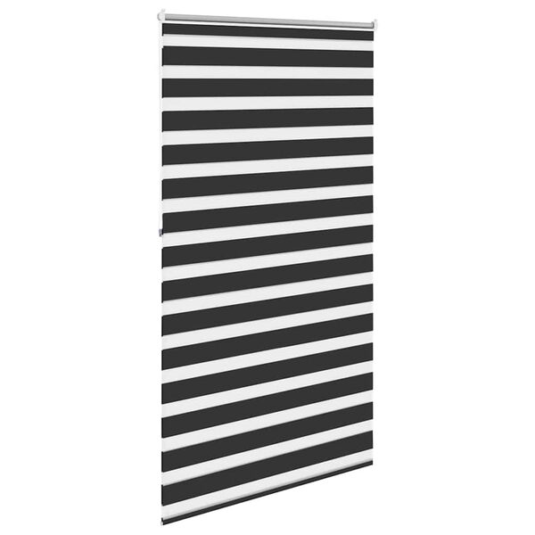 vidaXL Rullegardin i zebradesign 120 x 230 cm sort