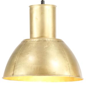 vidaXL h&aelig;ngelampe 25 W rund 28,5 cm E27 messingfarvet