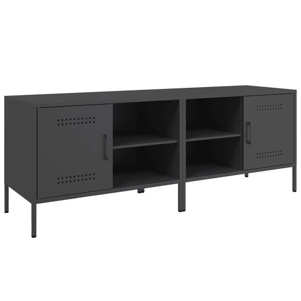 vidaXL tv-borde 2 stk. 68x39x50,5 cm st&aring;l sort