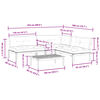vidaXL lounges&aelig;t til haven 4 dele med hynder massivt akacietr&aelig;