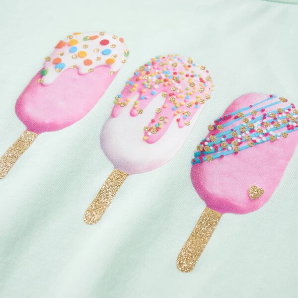 T-shirt til b&oslash;rn str. 140 lys mintgr&oslash;n