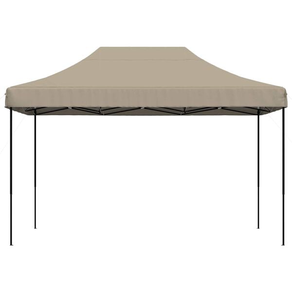 vidaXL Party Tent Gr&aring;brun 279 x 410 x 315 cm Oxford stof