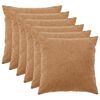 vidaXL Pudebetr&aelig;k 6 stk. HEERLEN Beige 60 x 60 cm Boucl&eacute;