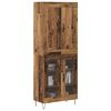 vidaXL Highboard Gammelt tr&aelig; 69,5 x 34 x 180 cm Konstrueret tr&aelig;
