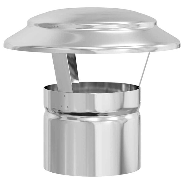 vidaXL Regndækning Skorsten Sølv 20 x 20 x 18 cm Rustfrit stål