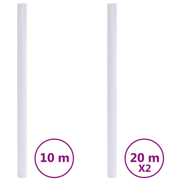 vidaXL vinduesfolie matteret PVC transparent gr&aring;