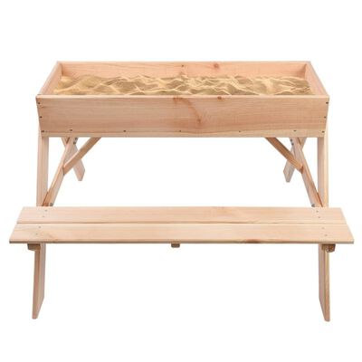 Esschert Design 2-i-1 picnicbord/sandkasse til børn