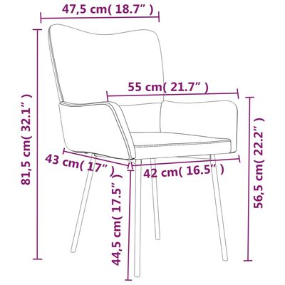 vidaXL spisebordsstole 2 stk. fløjl vinrød