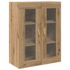 vidaXL Highboard 2 pcs Artisan Egetr&aelig; Konstrueret tr&aelig;