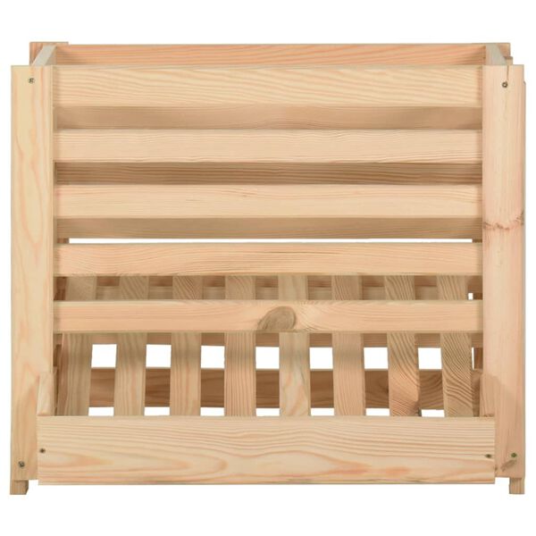 vidaXL kartoffelkasse 60x40x50 cm massivt fyrretræ