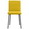 vidaXL spisebordsstole 2 stk. fl&oslash;jl gul