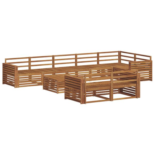 vidaXL Udend&oslash;rs sofagruppe 9 pcs Naturfarvet