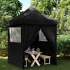 vidaXL Party Tent Sort 200 x 200 x 306 cm Oxford stof