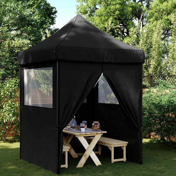vidaXL Party Tent Sort 200 x 200 x 306 cm Oxford stof