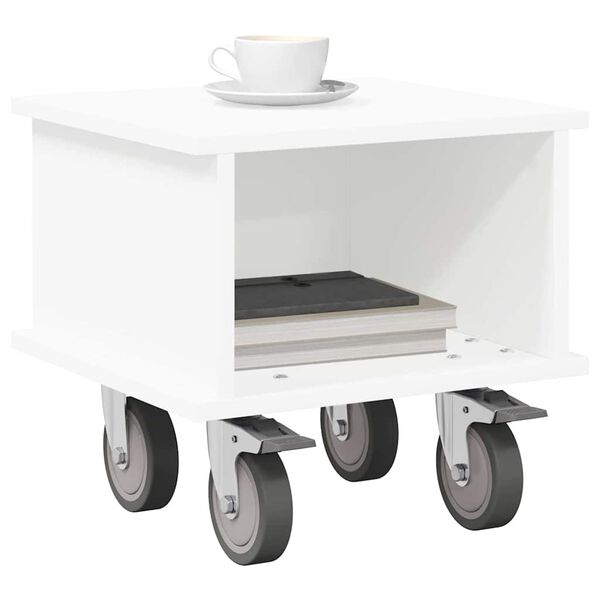 vidaXL TV-bord Hvid 37 x 35 x 35 cm Konstrueret tr&aelig;