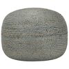 vidaXL h&aring;ndlavet puf 45 x 30 cm jute olivengr&oslash;n