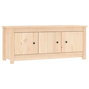 vidaXL skoskab 110x38x45,5 cm massivt fyrretr&aelig;