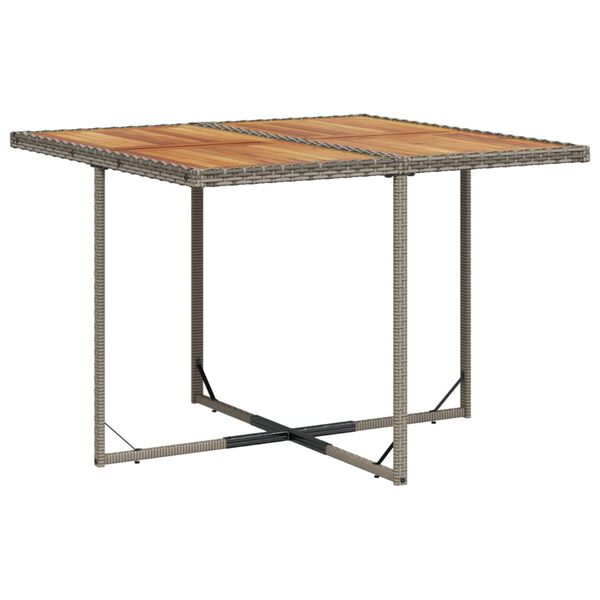 vidaXL spisebordss&aelig;t til haven 5 dele med hynder polyrattan gr&aring;