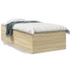vidaXL sengeramme 90x200 cm konstrueret tr&aelig; sonoma-eg