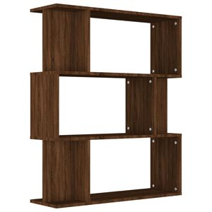 vidaXL bogreol/rumdeler 80x24x96 cm konstrueret tr&aelig; brun eg