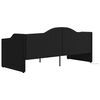 vidaXL daybed med madras og USB 90x200 cm stof sort