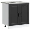 vidaXL Vaskeskabsbase Porto 2 stk. Sort 80 x 46 x 81,5 cm
