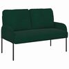 vidaXL Sofaer med pude 110cm M&oslash;rkegr&oslash;n Krydsfin&eacute;r