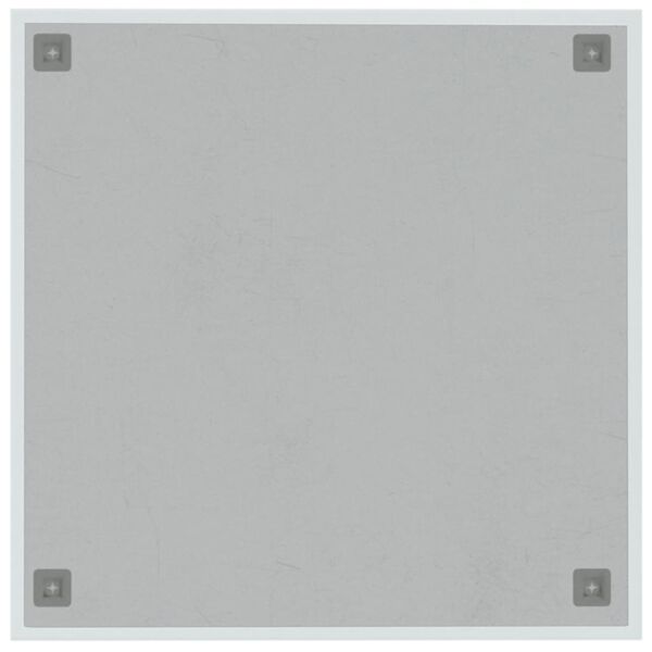 vidaXL v&aelig;gh&aelig;ngt magnettavle 60x60 cm h&aelig;rdet glas hvid