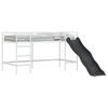vidaXL Kids'loftseng med rutsjebane Hvid og Antracit 100 x 200 cm