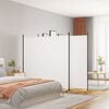 vidaXL 3-panels rumdeler 525x180 cm stof hvid