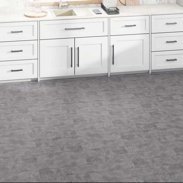 vidaXL Gulvplanker 36 pcs BetonGr&aring; 5,02 m&sup2; PVC