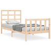 vidaXL sengeramme uden madras 90x190 cm massivt fyrretr&aelig;