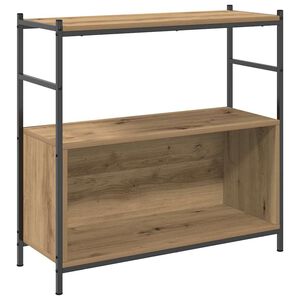 vidaXL Bogreol 80 x 30 x 78,5 cm Konstrueret tr&aelig; Artisan Egetr&aelig;