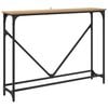 vidaXL Konsolbord Artisan Egetr&aelig; 102 x 23 x 75 cm Konstrueret tr&aelig;