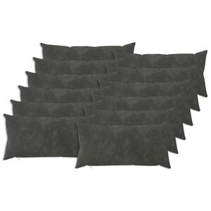 vidaXL Pudebetr&aelig;k 12 pcs HEERLEN Antracit 40 x 80 cm Mikrofiber Fleece
