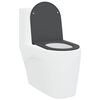 vidaXL Toilet s&aelig;de Antracit 44 x 36,4 x 3,4 cm Duroplast
