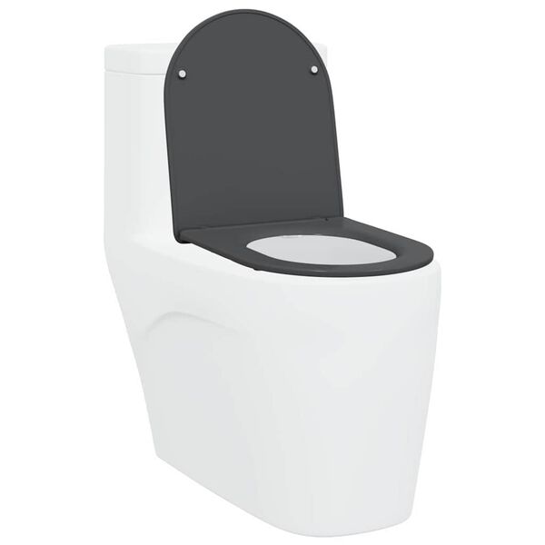 vidaXL Toilet s&aelig;de Antracit 44 x 36,4 x 3,4 cm Duroplast