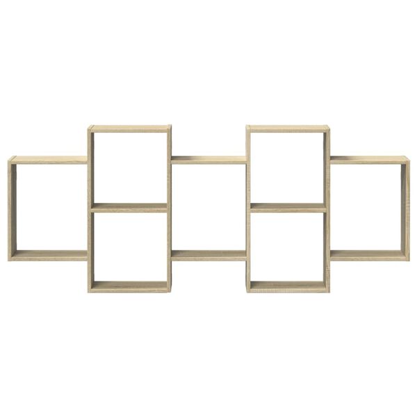 vidaXL v&aelig;ghylde 159x18x65 cm konstrueret tr&aelig; sonoma-eg