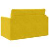 vidaXL Sovesofa 110cm Solsikke gul Fl&oslash;jl