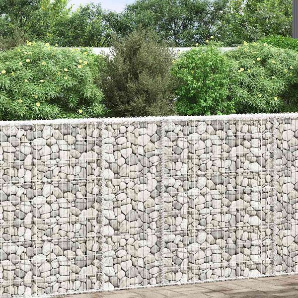 vidaXL gabion-højbed 80x20x100 cm trapezformet galvaniseret stål