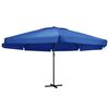 vidaXL haveparasol 600 cm aluminiumstang azurbl&aring;