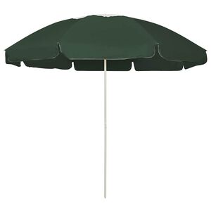 vidaXL strandparasol 240 cm gr&oslash;n