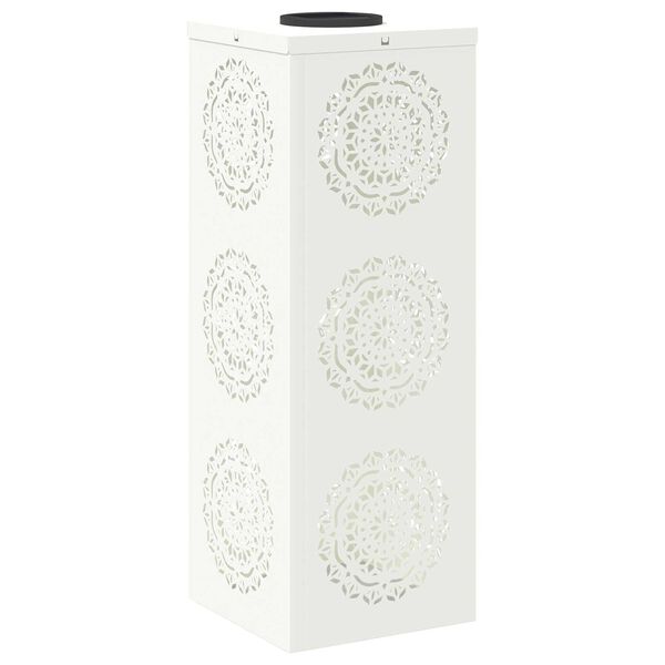 vidaXL Solar LED sti lys 2 pcs Hvid Koldvalset St&aring;l