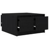 vidaXL sofabord med skuffer 70,5x70x40 cm sort egetr&aelig;sfarve
