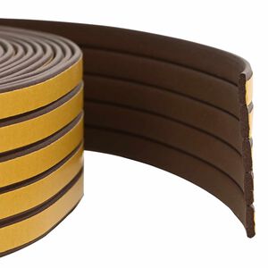 vidaXL Selvklebende vindues t&aelig;tningsb&aring;nd Brun 9 x 3 mm 12 m EPDM-skum