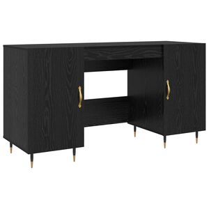 vidaXL Bord Sort eg Konstrueret tr&aelig; 140 x 50 x 75 cm