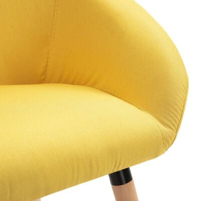 vidaXL spisebordsstole 4 stk. stof gul
