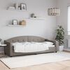 vidaXL daybed 80x200 cm stof gr&aring;brun