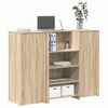 vidaXL receptionsskranke 135x50x103,5 cm konstrueret tr&aelig; sonoma-eg
